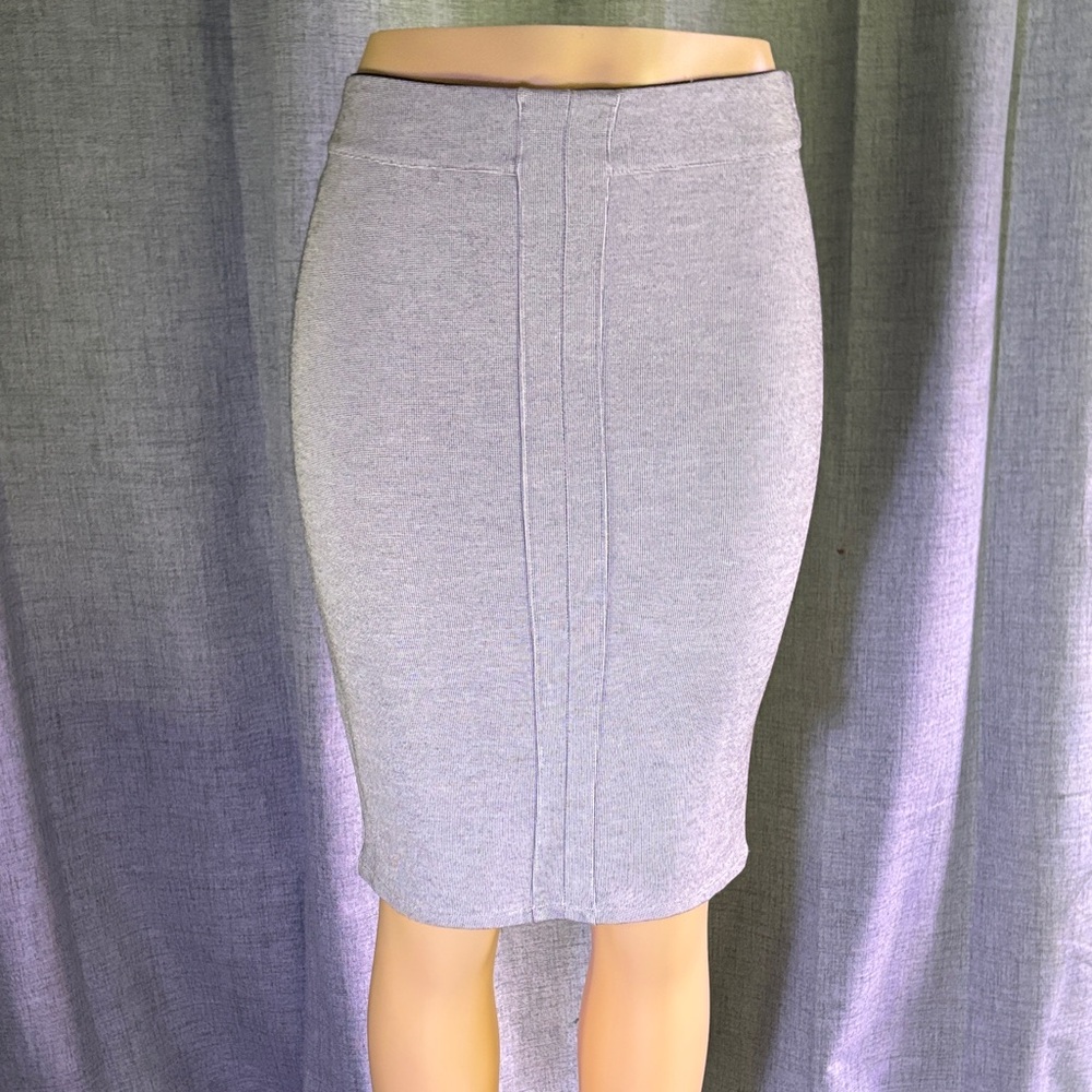 SEXY! Stradivarius BodyCON Gray Pencil Skirt NWT